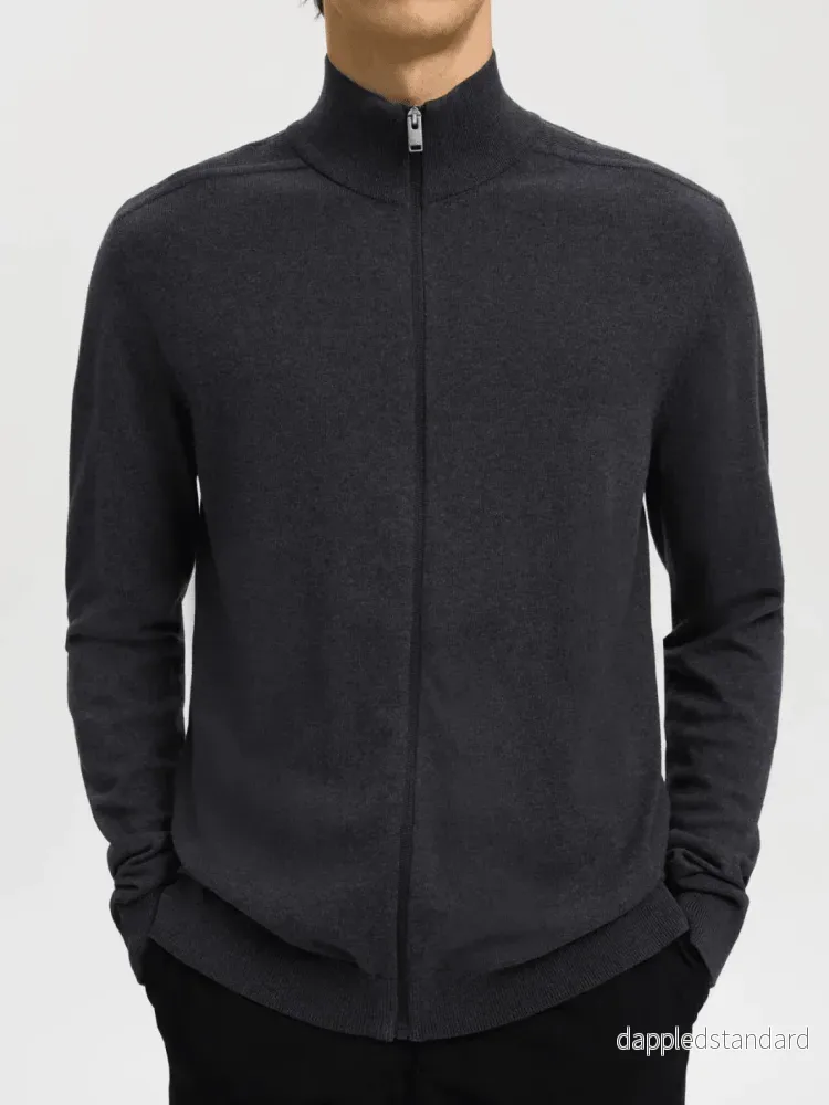 Selected Homme Koksgrå Berg strik cardigan - Bild 2