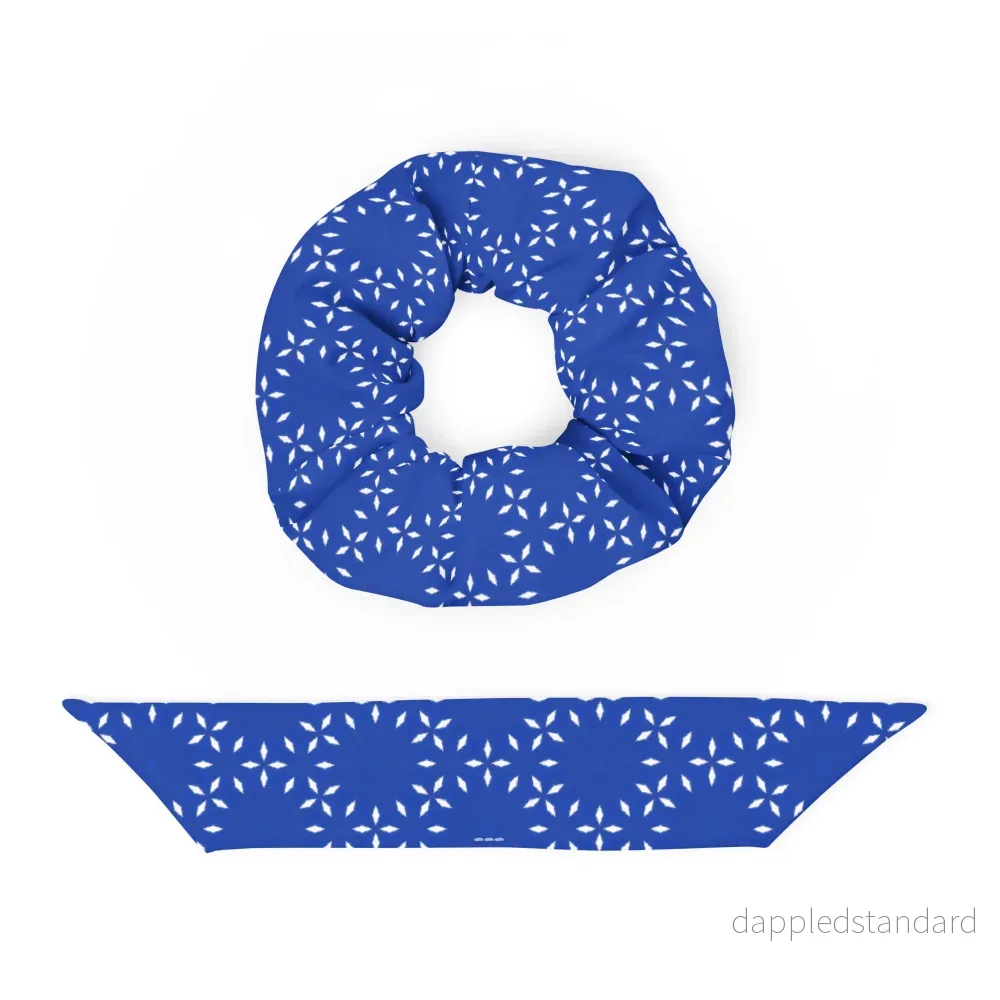Scrunchie i återvunnet material Plurr Krans blå - Bild 2