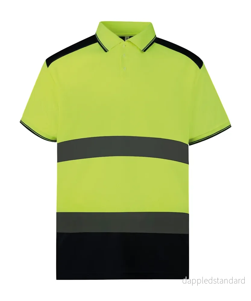 YOKO - Hi-vis tvåfärgad piké - Bild 3