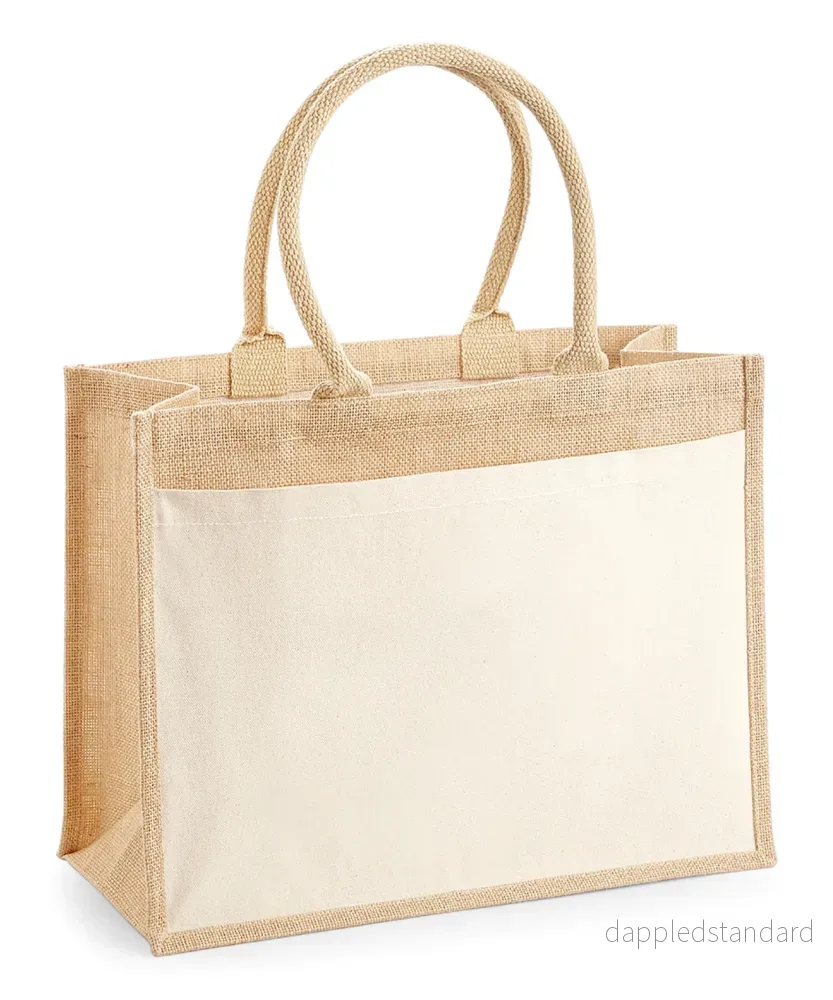 Jute Shopper with Cotton Pocket - Bild 2