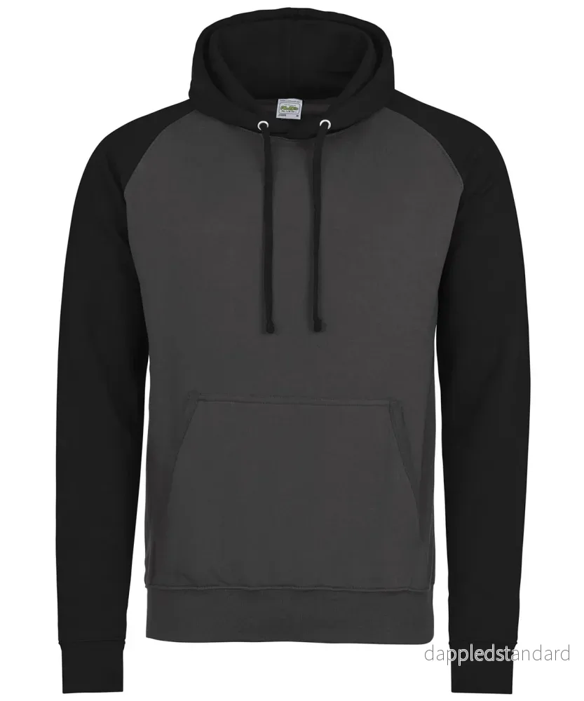 AWDis Just Hoods - Basebolltröja med Hoodie