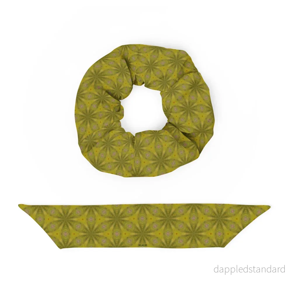Scrunchie i återvunnet material Ro Grön - Bild 2
