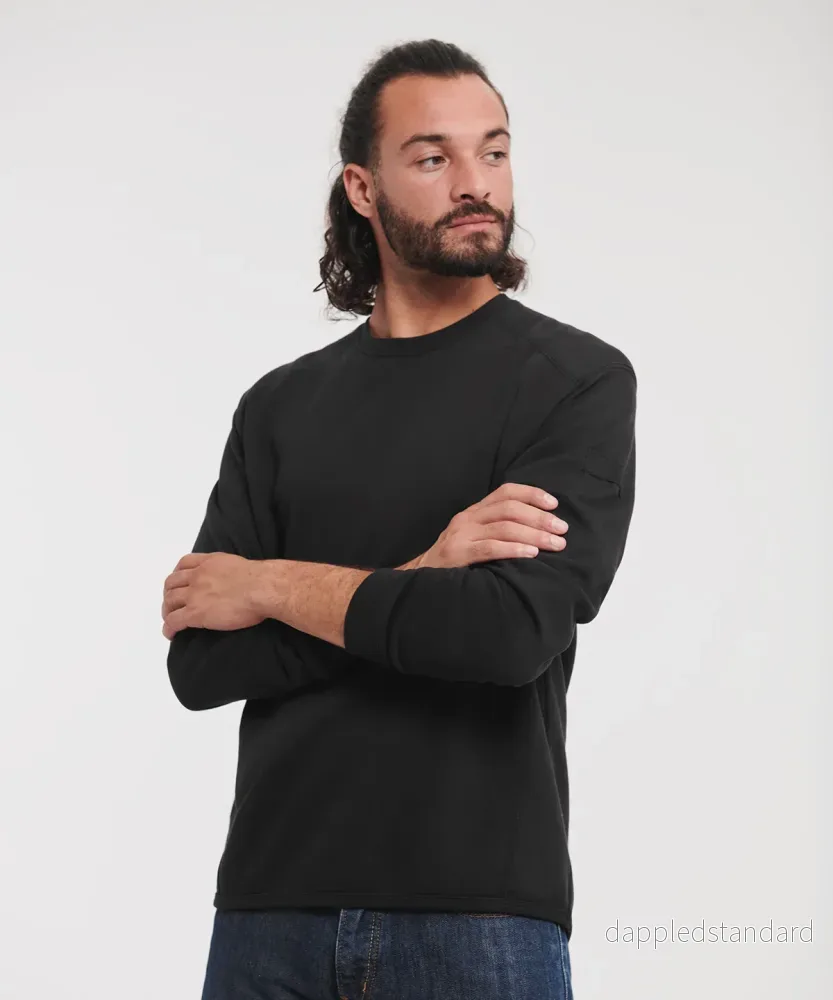 Russell Europe - Kraftig Sweatshirt med Rund Hals