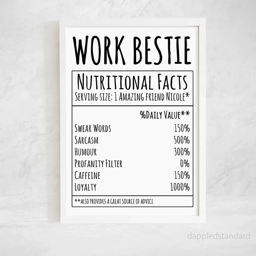 Poster | Work Bestie Poster | Work Bestie