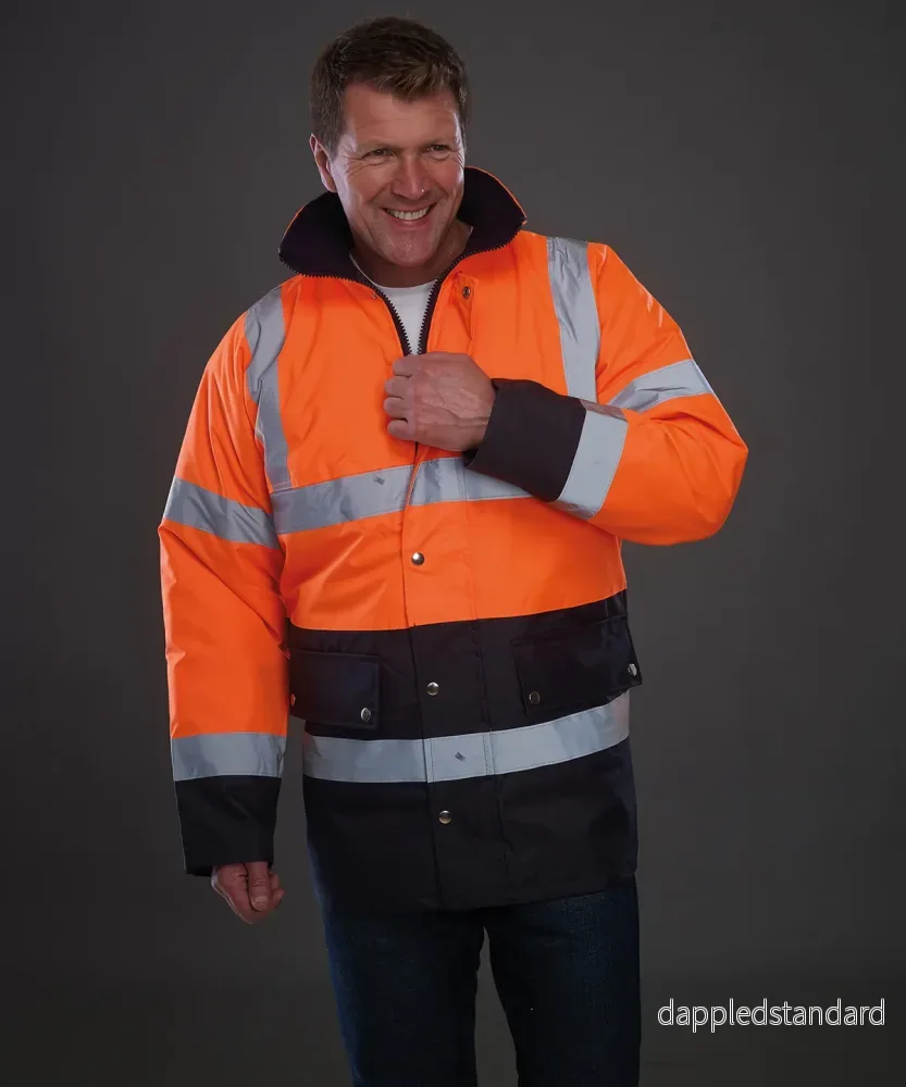 Hi-vis tvåfärgad motorvägsjacka
