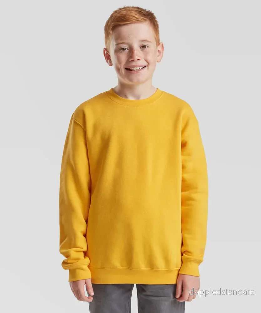 Fruit Of The Loom – Premium-sweatshirt med set-in för barn Fruit Of The Loom – Premium-sweatshirt med set-in för barn