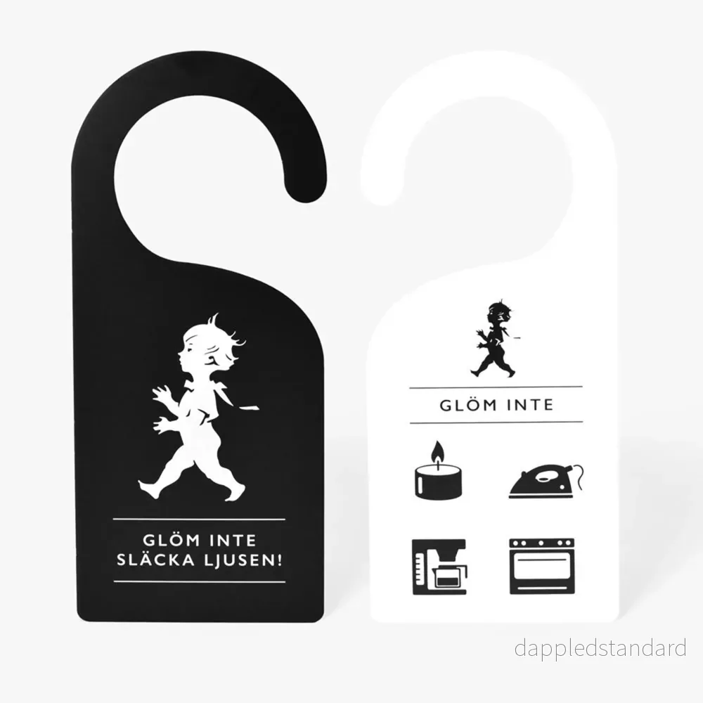 Door hanger – Glöm inte