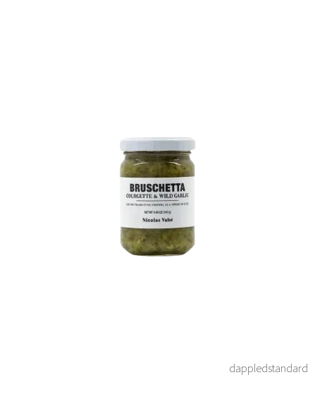 Bruschetta, courgette & wild garlic Bruschetta, courgette & wild garlic
