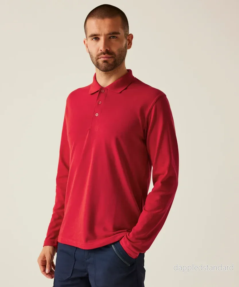 Pro 65/35 Long Sleeve Polo – Herr