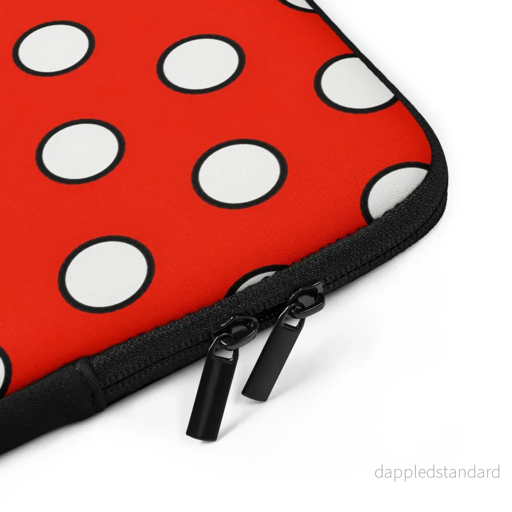 Datorfodral Piet Prickig röd - Bild 3