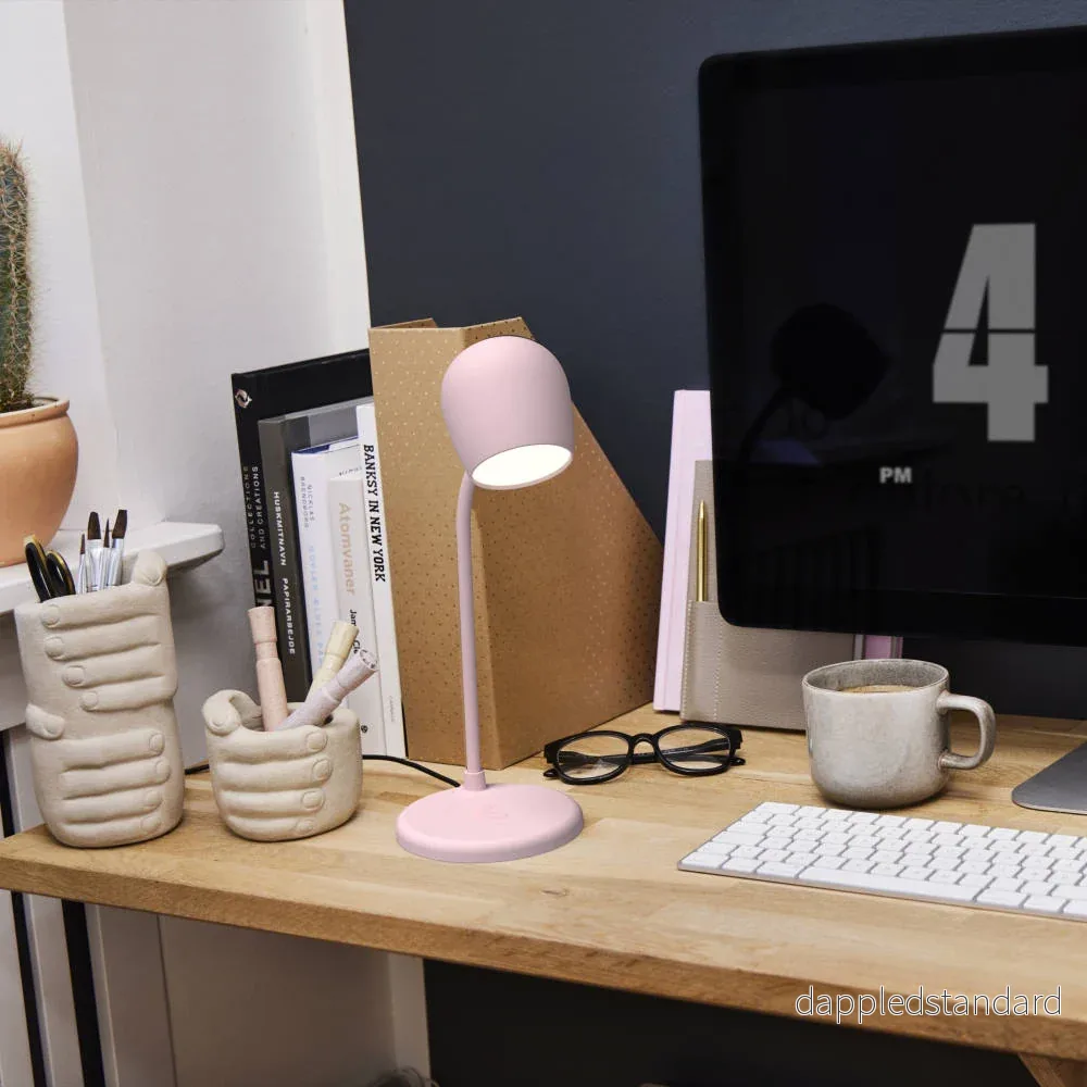 Ellie LED-lampa/Högtalare/Qi Dusty Rose - Bild 3