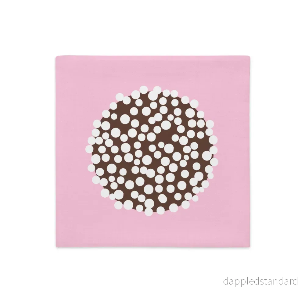 Kuddfodral Fika Chokladboll rosa - Bild 2