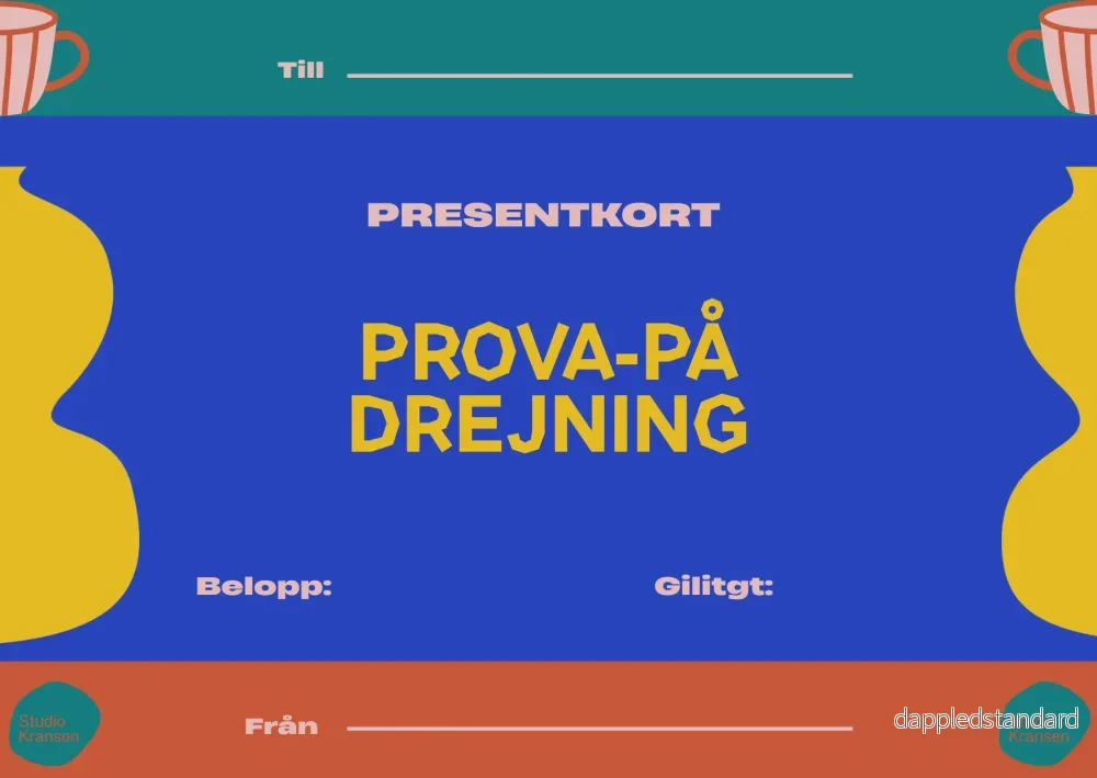 Presentkort - Drejkurs eller Handbyggekurs