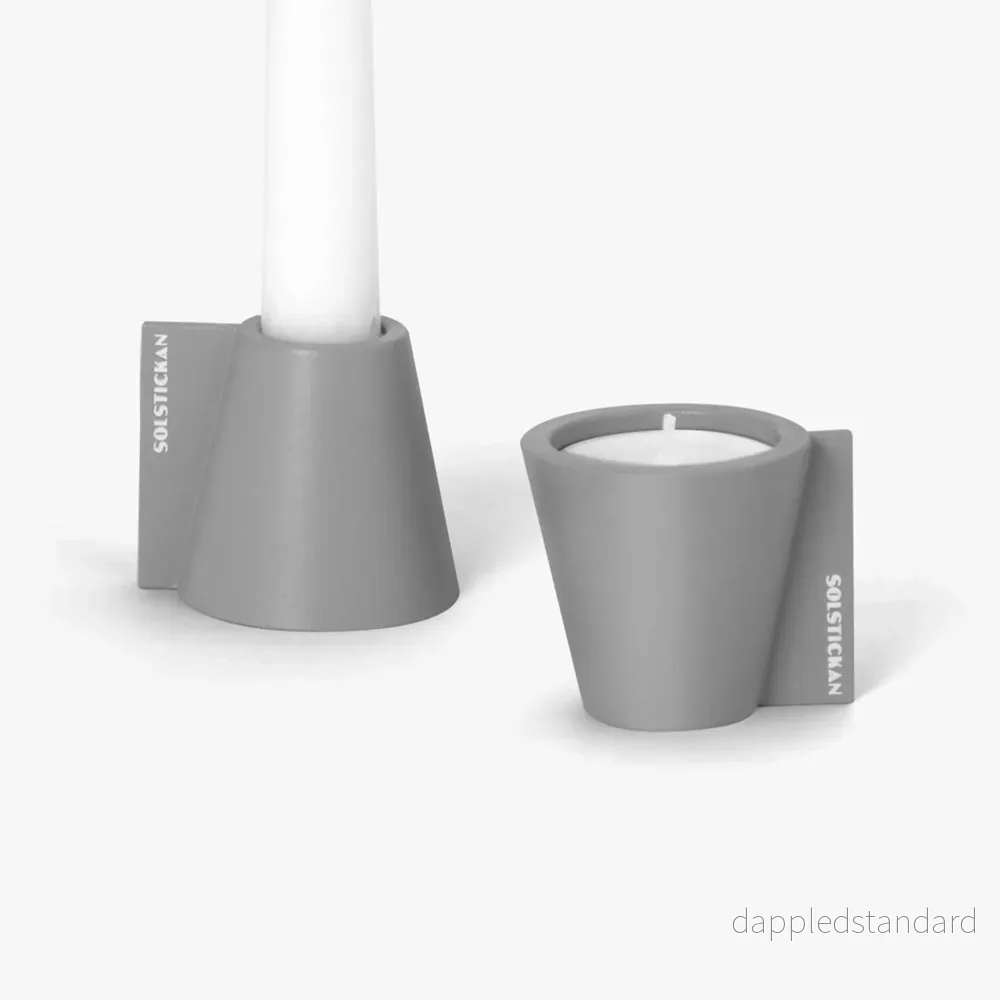 Flipp Candle Holder Grey Flipp Candle Holder Grey