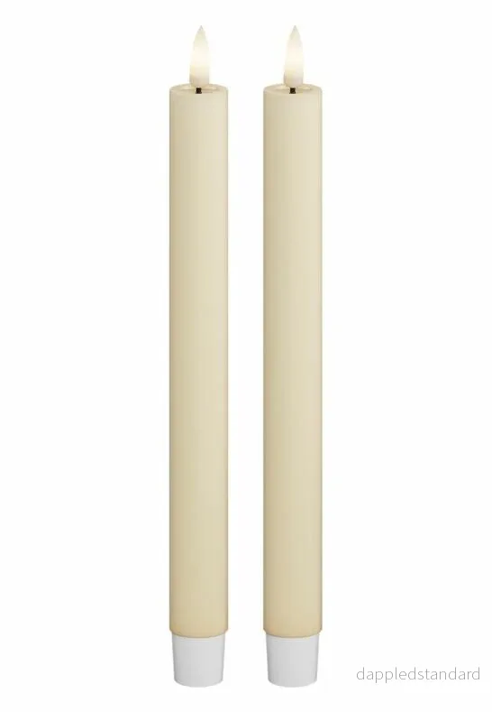 LED Kronljus 2,2x24 cm Cream 2-pack