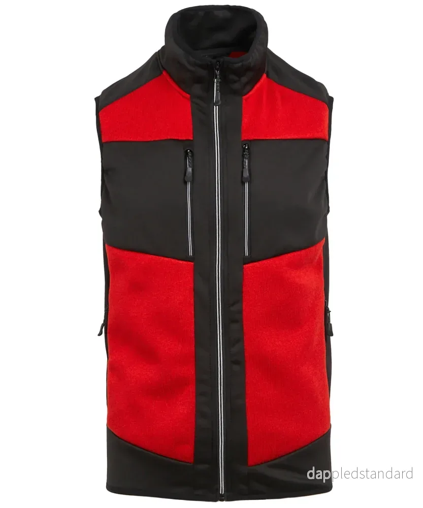 E-Volve unisex bodywarmer med stickad effekt och stretch - Bild 3