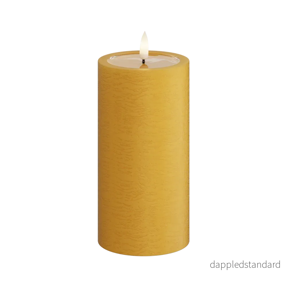 Blockljus Unique LED Currygul