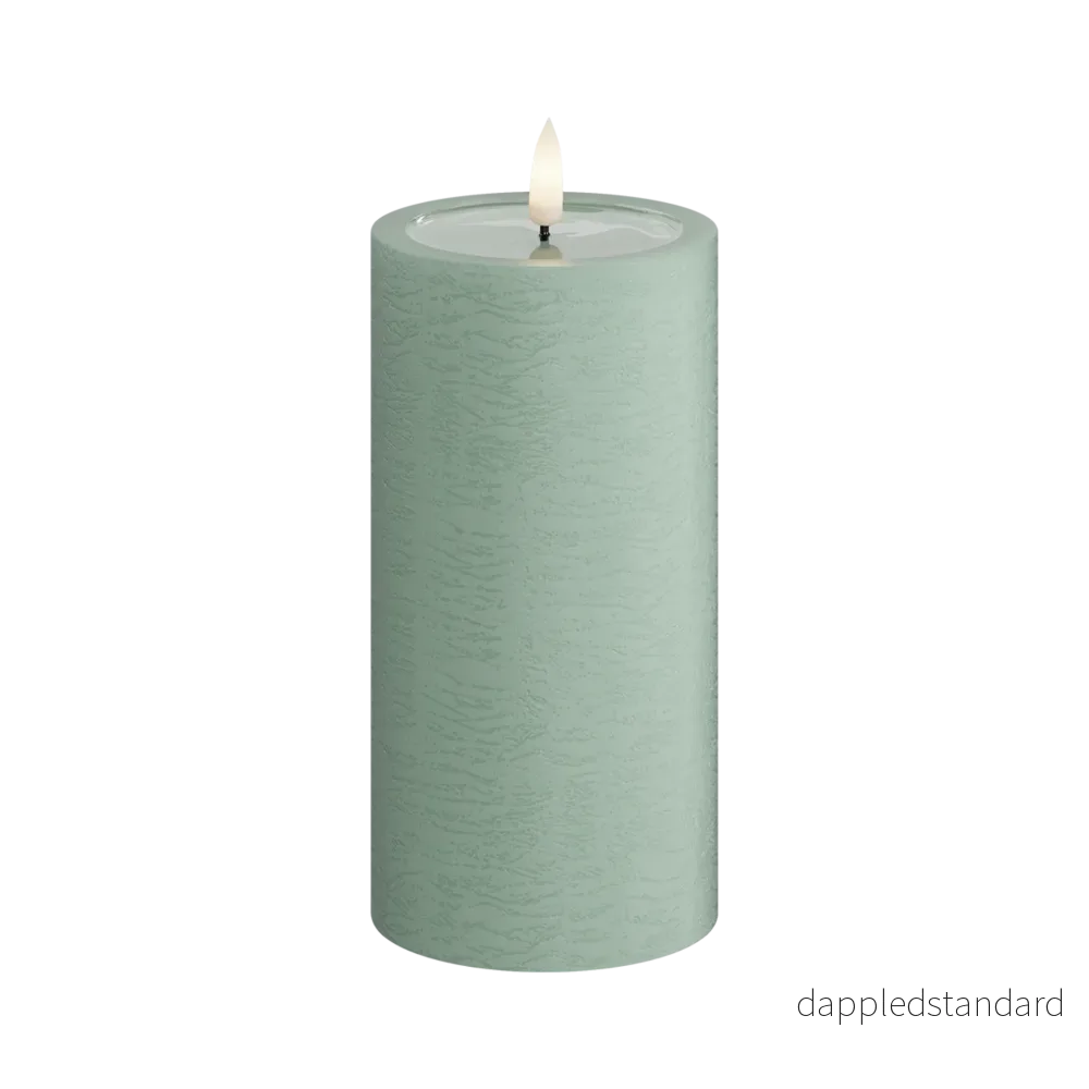 LED-blockljus Unique led blockljus sage green