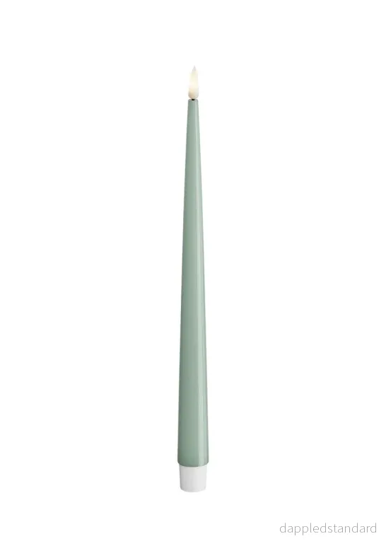 LED Kronljus Shiny 2,2x28 cm Sage Green 2-pack