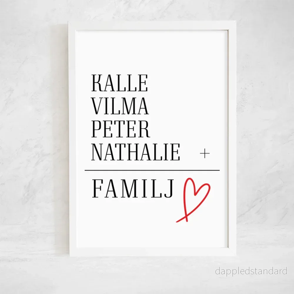 Poster | Familj Poster | Familj