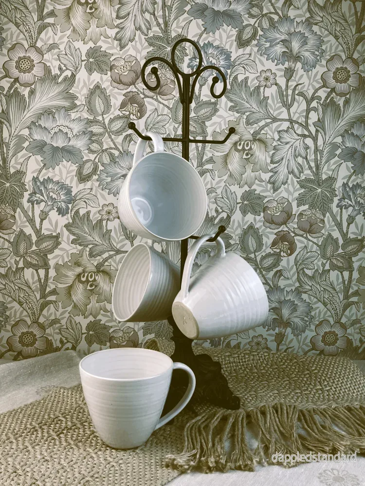 Drejad tekopp ”Teatime” Vit Drejad tekopp ”Teatime” Vit