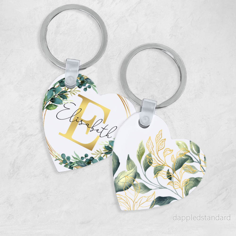 Nyckelring 5cm | Guld bokstav